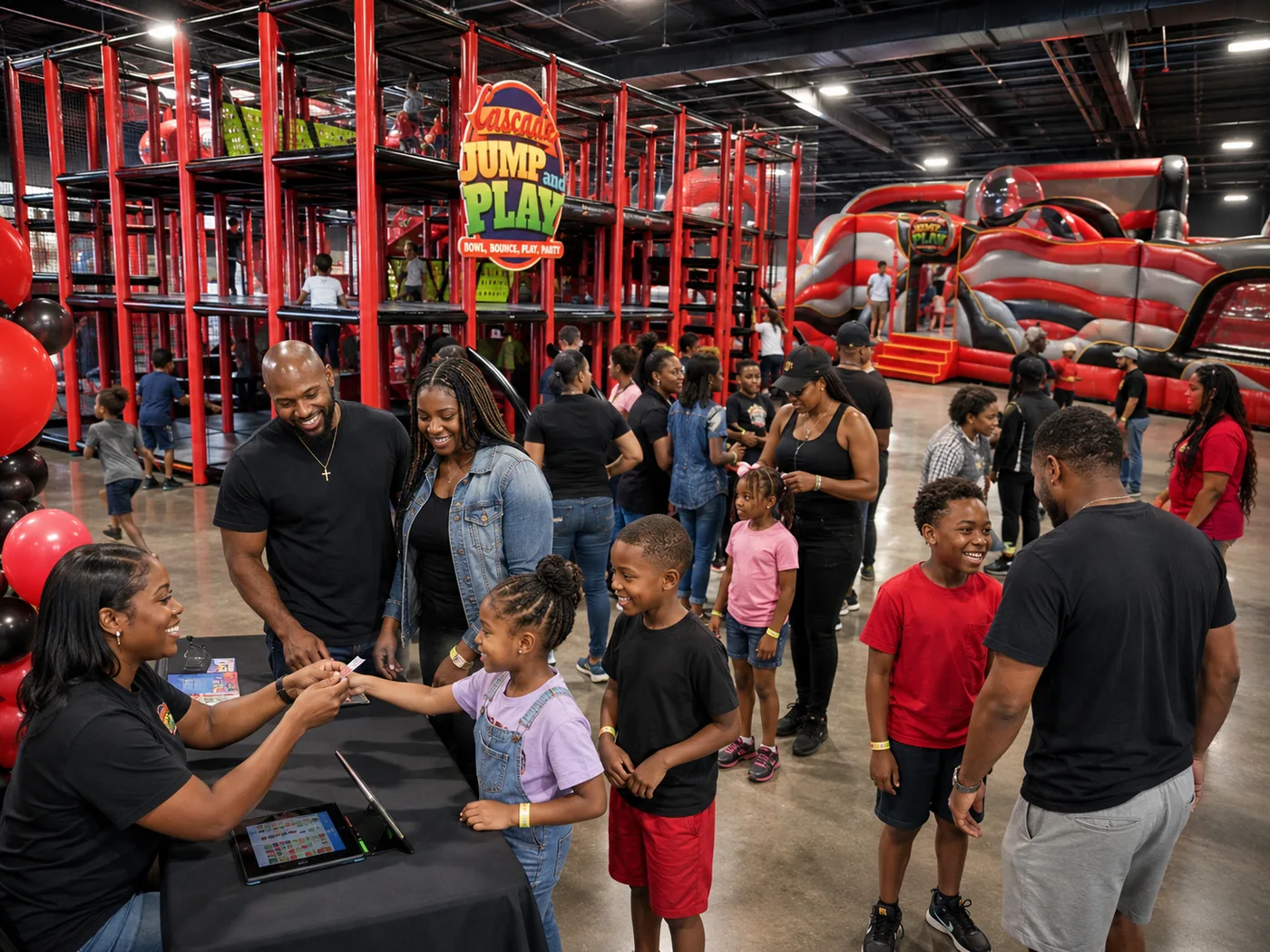 Kids having fun at a fundraiser